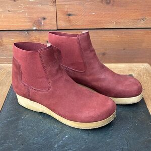 Eileen Fisher Red Ankle Boots